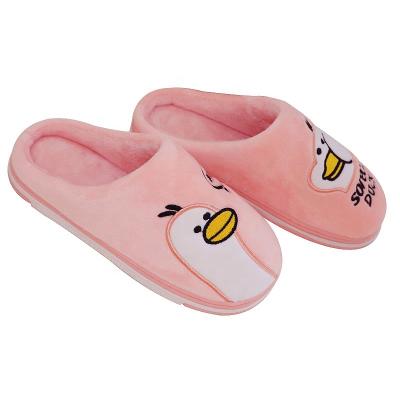 China Custom Made Soft High Quality Soft Cute Cartoon Plush Anti-odor Sale Winter Cute Slippers In Stock for sale