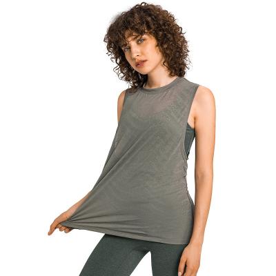 China 2022Spring breathable and thin summer and loose lightweight quick-drying yoga top for sale