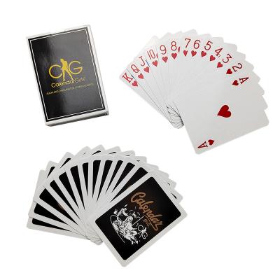 China Waterpoof Factory Direct Supply Custom Logo High Quality Printed Adult Casual Playing Cards Party Playing Bare Poker Cards for sale