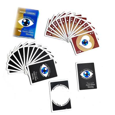 China Durable High Quality 310 Gsm Germany Import Core Black Custom Logo OEM Custom Poker Playing Cards for sale