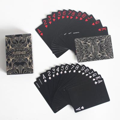 China 54pcs Durable Poker Printing Paper Wholesale Custom Unique Black Poker Playing Card Eco-Friendly Card for sale