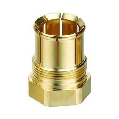 China Custom High Quality Industrial Equipment Precision CNC Machine Parts CNC Pipe Repair Turning Machining Brass Connector for sale