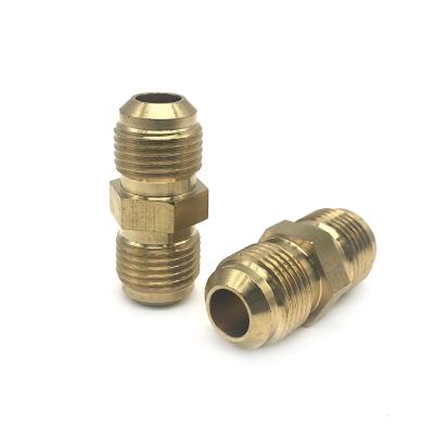 China Custom Car Accessories Industrial Equipment Precision CNC Car Spare Parts Machining Brass Hex Connector for sale