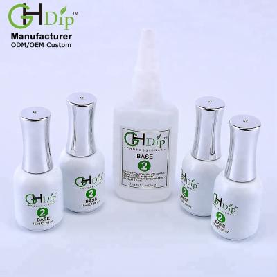 China Quick Dip System For Dip Powder Nails Factory Wholesale 15ml Gel Base Dipping Powder System Liquid, Dip Nail Glue for sale