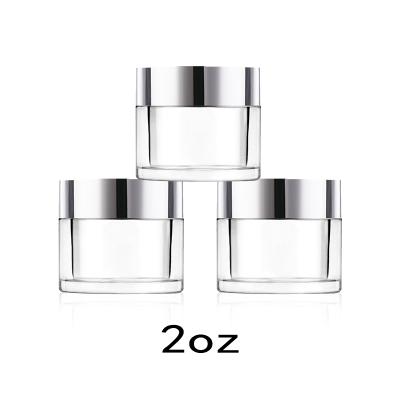 China Nail Products Custom Private Label Jar Dip Powder Empty Acrylic Jar 2OZ for sale