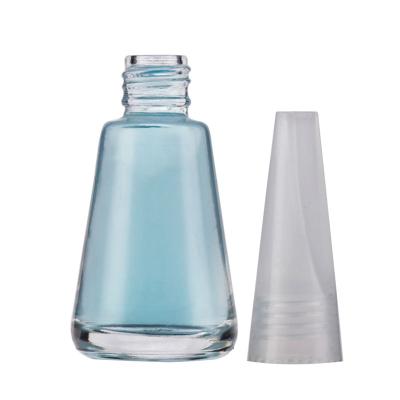 China New Personal Care Products High Quality 10ml Empty Square Nail Polish Clear Bottle Glass for sale