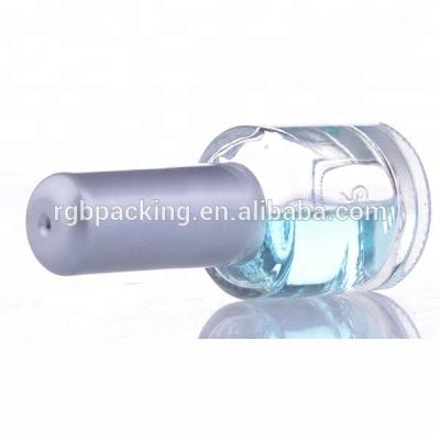 China Custom High Quality Cylindrical Clear Empty Mini Personal Care 10ml Nail Polish Bottle Glass Design for sale