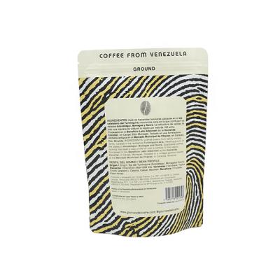 China Hot Selling Recyclable Foil Coffee Packaging Bags Foil For Coffee Bean Black Matte Scrub Ziplock With Low Price for sale