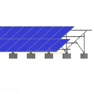 China High Efficiency Fixed Solar Panel Aluminum Alloy Ground Mounted Whole Set Size Customizable Brackets SFS-GM-01 for sale