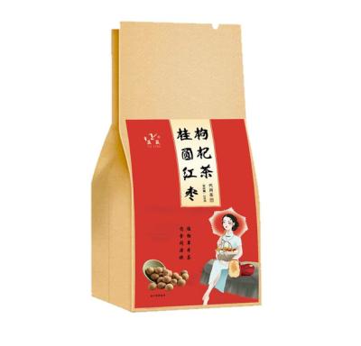 China Factory Price Natural Longan Jujube Loquat Red Tea Natural Nourishing Nourishing Blooming Tea Bag for sale