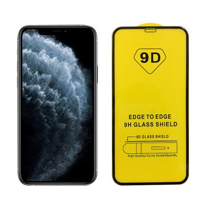 China 9D Full Glue Anti-scratch For Xiaomi Tempered Glass Screen Protector For Samsung For iPhone 12 pro Xr Xs 13 Max plus 7 8+ Screen Protector for sale