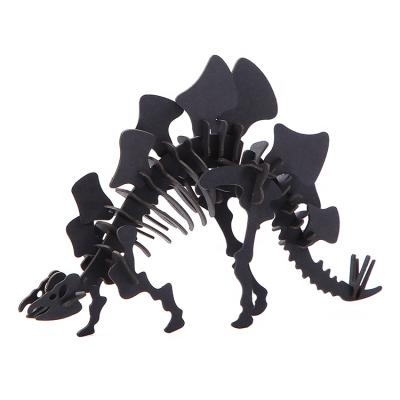 China Custom DIY TOY Stegosaurus DIY Educational 3d Dinosaur Jigsaw Puzzles For Kids Children for sale