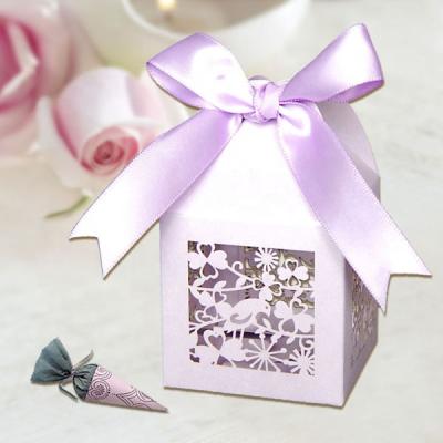 China China Red Leaves Paper Opens Laser Cut Favor Box Gift Box Candy Box Wedding Decorations for sale