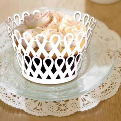 China Newest wedding festival decoration style party paper cupcake liners wedding cake decorations wrappers for sale