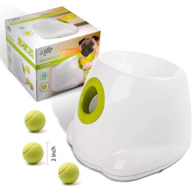 China Viable Automatic Ball Machine Timing Tennis Adjustable Distance Toy Dog Ball Thrower Dog Interactive Ball Thrower for sale