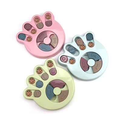 China Environmentally Sustainable Plastic Slow Eating Training Pet Interactive Puzzle Toys Dog Food Treats Tornado Game Dish for sale