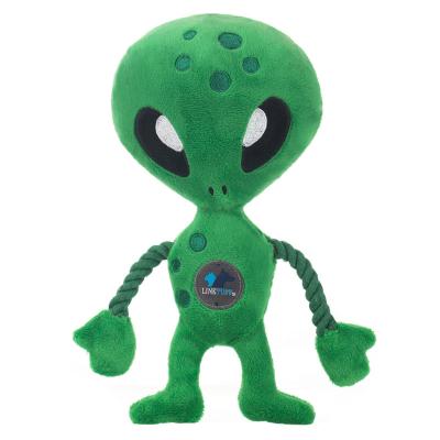 China New Stuffed Plush Rocket And Alien Pet Toys from Toy Dream Star Series Dog Viable Non-Toxic Plush Stuffed Pet Toys With Squeaker for sale