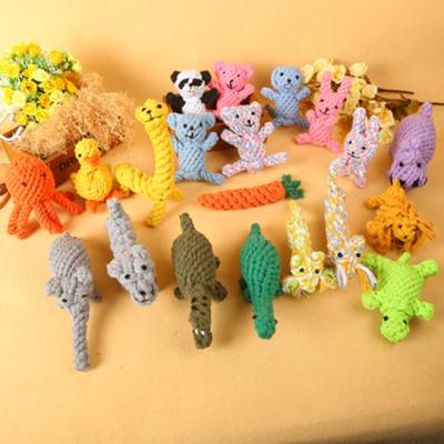 China Eco-friendly Sustainable Viable Cotton Rope Dog Toy Set Interactive Dog Chew Pet Hemp Rope Dog Toy For Pet for sale