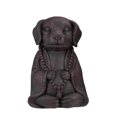 China Meditating Outdoor Europe Buddha Dog Garden Statue for sale