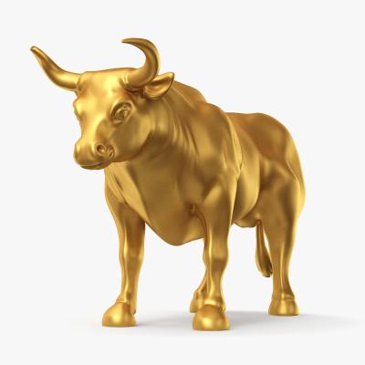 China Custom Europe 3D Bull Statue for sale