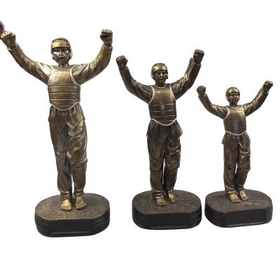 China Europe Resin Taekwondo Sculpture Air Trophy 