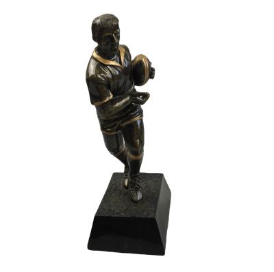 China Custom Europe Resin Rugby Trophy for sale