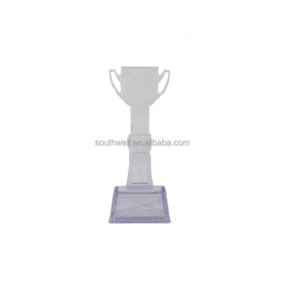 China China Wholesale Custom High Quality Different Shape Acrylic Awards Plastic Trophy for sale