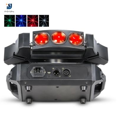 China Hotel LED Spider 9*10w RGBW 4in1 LED Mini Sharpy Beam Moving Head Stage DJ Lights for sale