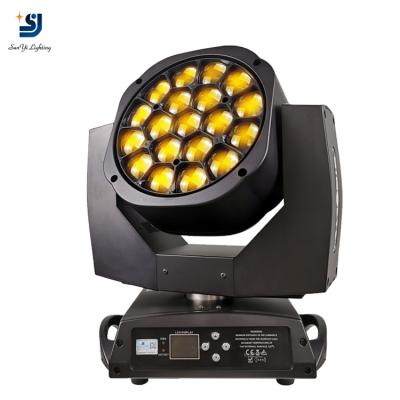 China Hotel 19x15w Large Beam Wash Bee Eye K10 Zoom Stage Lighting Equipment Moving Head Led Lighting And Circuit Design One Year ROHS Hotel for sale