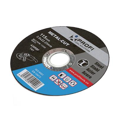 China 115*3*22.23mm Grinding Wheel Aluminum Abrasive Cutting Disc For Steel/Metal for sale