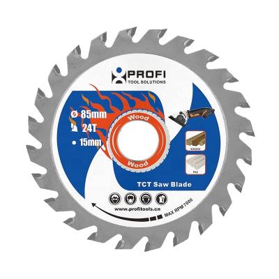 China WOOD Carbide Tilted Blade 85MM*24T*15MM Compact Saw Blade for sale