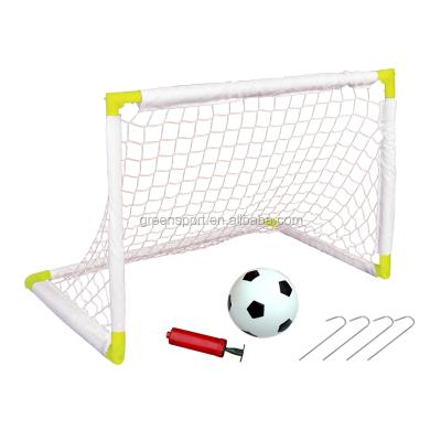 China Plastic Portable Football Goal For Football Training Folding Soccer Goal With Ball And Ball Pump for sale