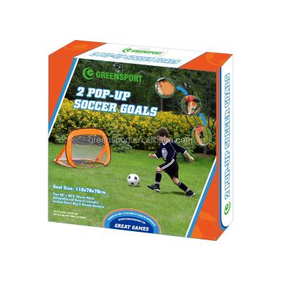 China Eco - Friendly Portable Soccer Pop Up Goal Pop Up Soccer Goal For Kids for sale