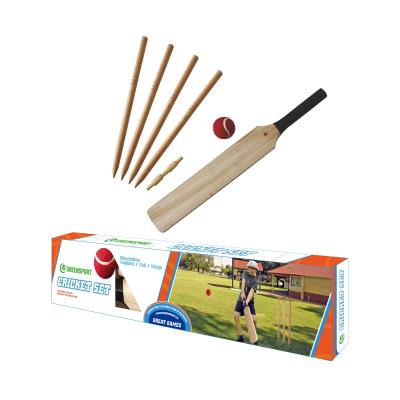 China Portable WOODEN Cricket Set Include Bat Stubs For Softball Shaping GSSS108C for sale