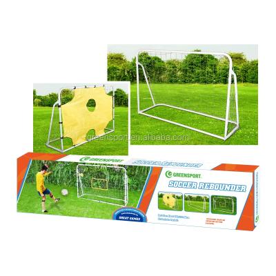 China Sports METAL Soccer Goal With Shooting Target And Soccer Goal Net For Soccer Training Or Games for sale