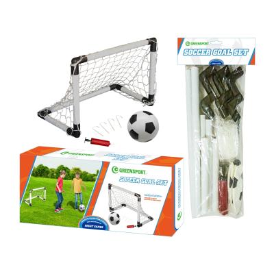 China Sports Mini PLASTIC Soccer Goal Fixed For Kids Outdoor Soccer Games Or Training for sale