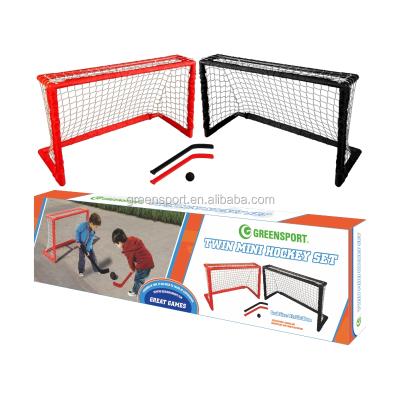 China Portable Twin Hockey Set PLASTIC Hockey Goal For Hockey Training for sale