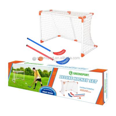 China Eco-friendly Deluxe High Quality PLASTIC Hockey Goal Ice Hockey Stick Hockey Training for sale