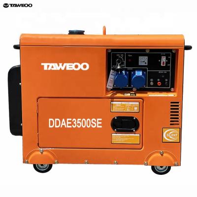 China TAWEOO Brand 3KW Silent Diesel Generator 1 or 3 Phase Diesel Generator Set for sale