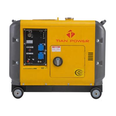 China TIAN POWER OEM Home Use 5KW Silent Diesel Generator Diesel Generator Set for sale