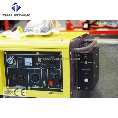 China Generate Electricity OEM Factory 5KW 110/220V Silent Diesel Generator Control Panel With ATS for sale