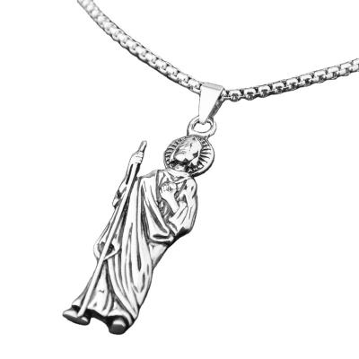 China Hot Style Fast Delivery In Europe And America Titanium Stainless Steel Polishing Vacuum Plated Jesus Elders Pendant for sale