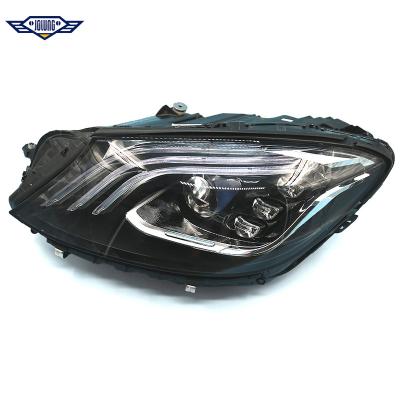 China julong upgrade low rise to high full led headlight for benz S class w222 14-17 yearheadlights retrofit old new for 2019 OEM standard size for sale