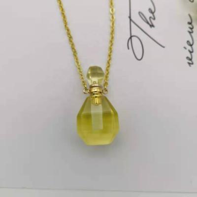 China Europe Stones Gemstone Citrine Crystal Pendant Crystal Heart Pendant Jewelry for Healing for sale