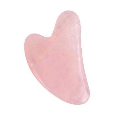 China Face Lift Rose Quartz Jade Stone Gua Sha Massage Tip Scraping Tool Kit for sale