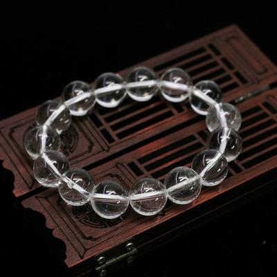 China Natural Clear Rock Crystal Healing Points Face Lift Quartz Bracelet Great For Decoration for sale