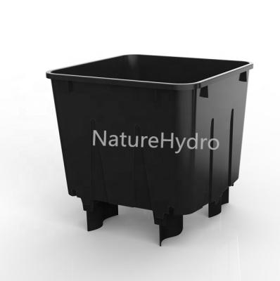 China Food Grade Plastic 5L Square Grow Pot Plants Hydroponic Bucket For Nursery for sale