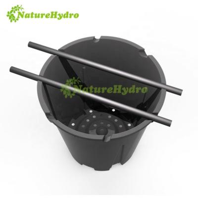 China PE blueberry grow container plant plastic pot 30L big round blueberry grow pot for sale