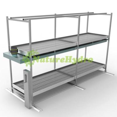 China Stable Structure Easily Assembled Vertical Growing Rack Movable Tables Grow Flowers and Plants Multideck Racking System for sale