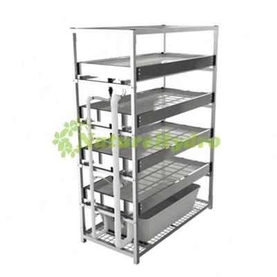 China Stable Structure Easily Assembled Shelves Movable Vertical Stand Plant Hydroponic Racks for sale